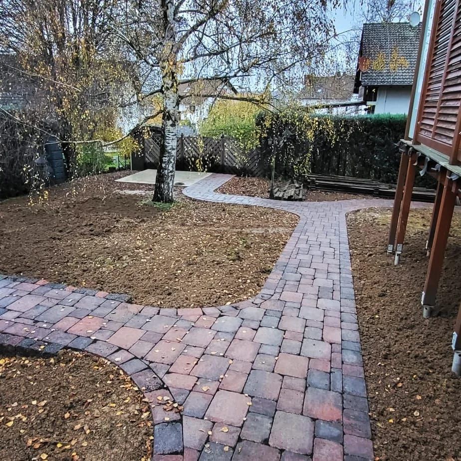 Pflasterarbeiten Gartenweg